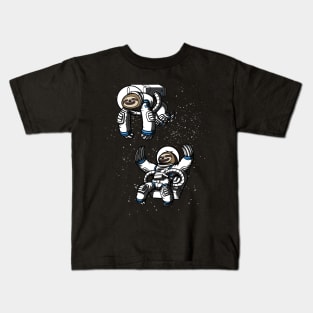 Space Sloths Astronauts Kids T-Shirt